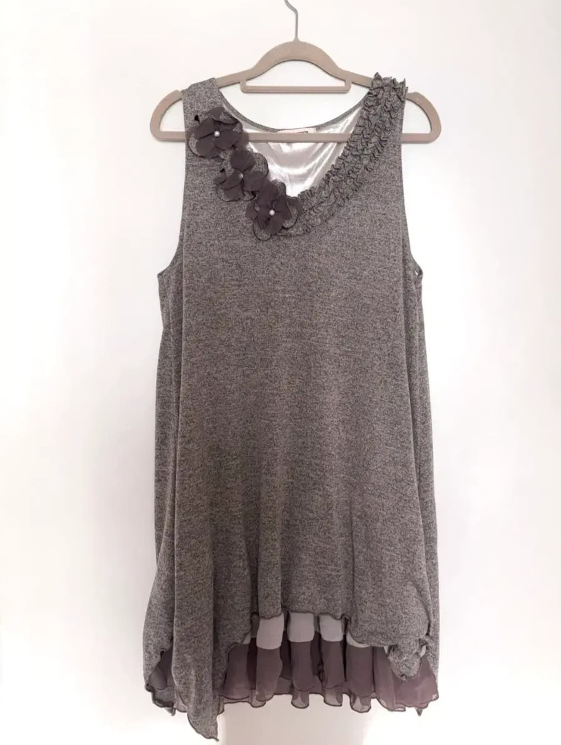 모리걸 레이어드 플라워 원피스 사와코 하구미 페어리 그런지 액시즈팜 상품이미지1