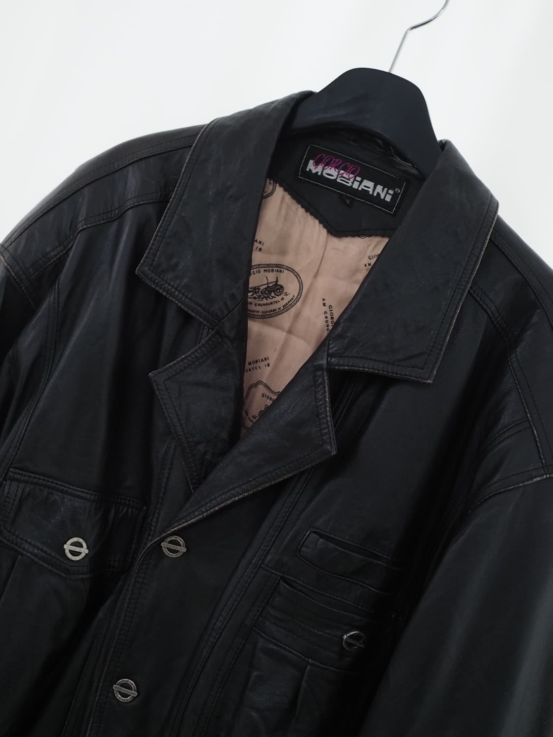 1980's GIORGIO MOBIANI genuine leather  상품이미지2