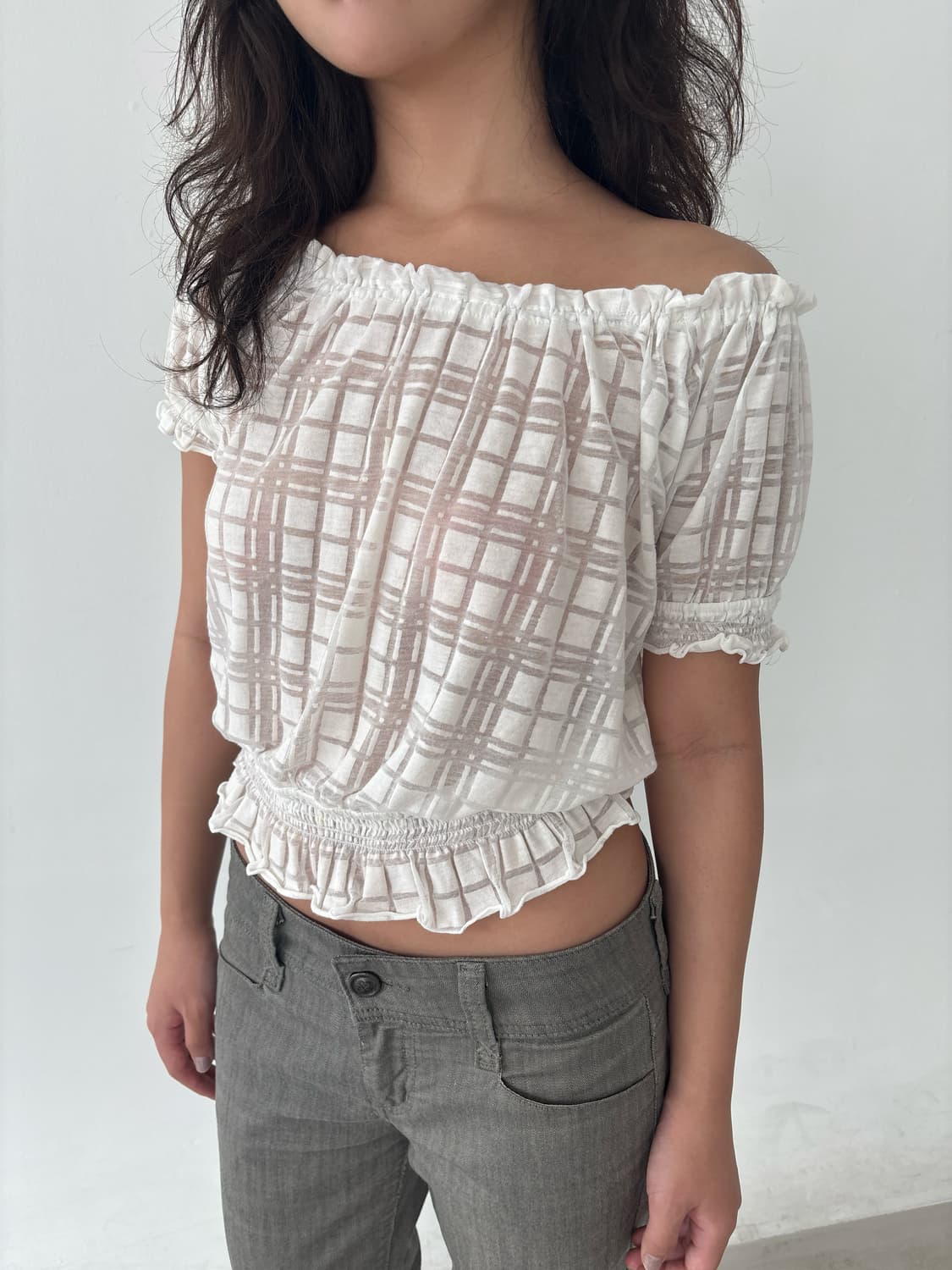 Vintage check top 상품이미지1