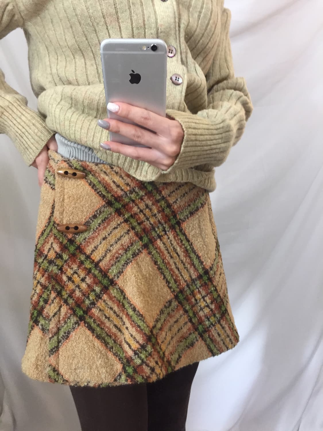 떡볶이 체크 스커트 상품이미지6