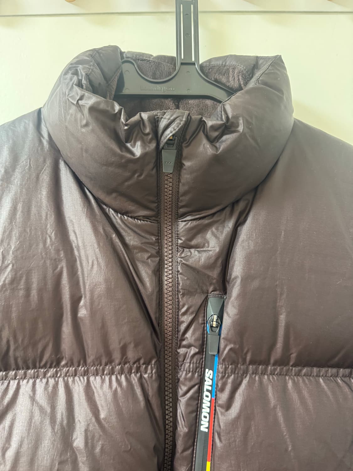 살로몬 컨투어 다운 자켓 패딩 초콜릿 컬러 (S) 상품이미지4