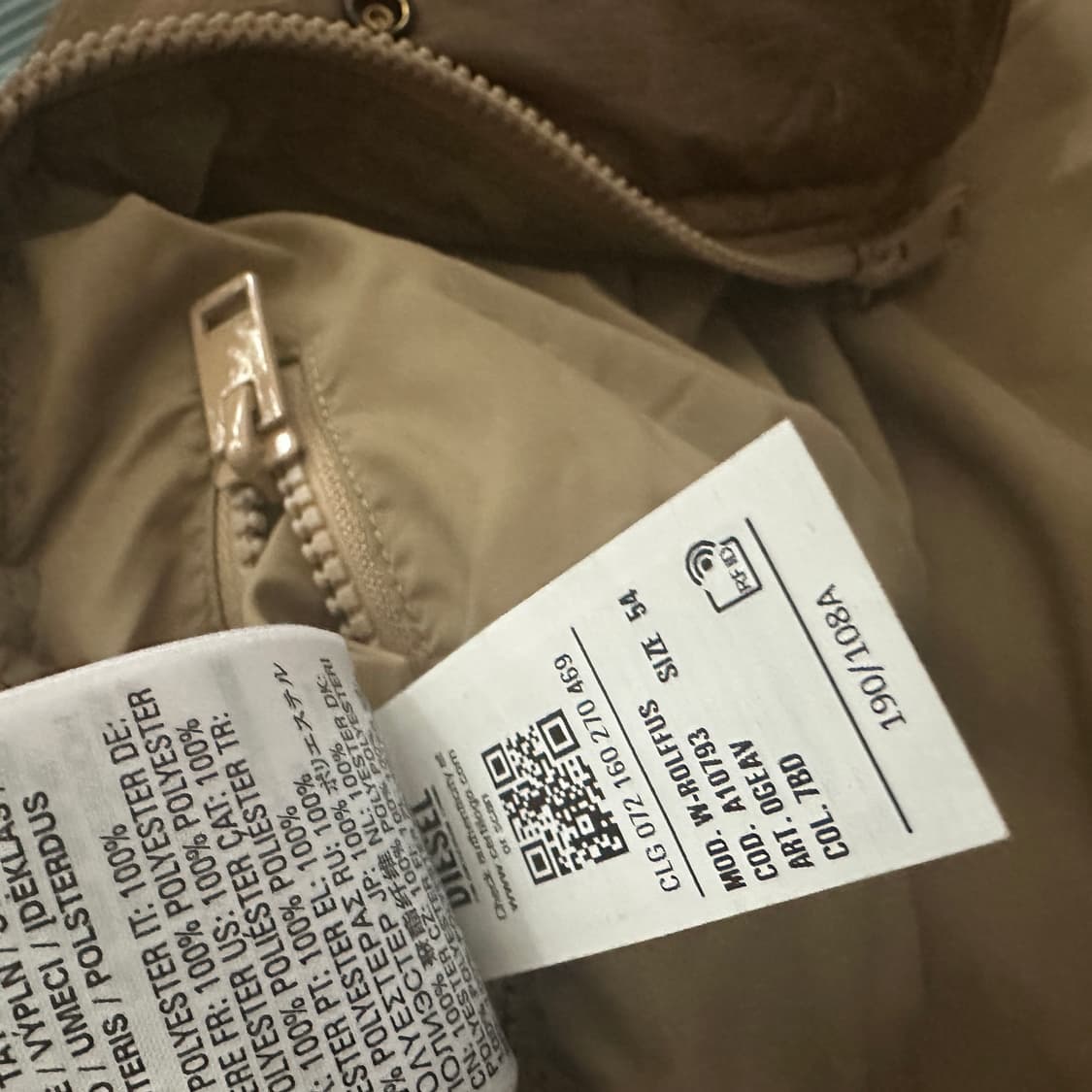 디젤 Rolffus 패딩 자켓 상품이미지7