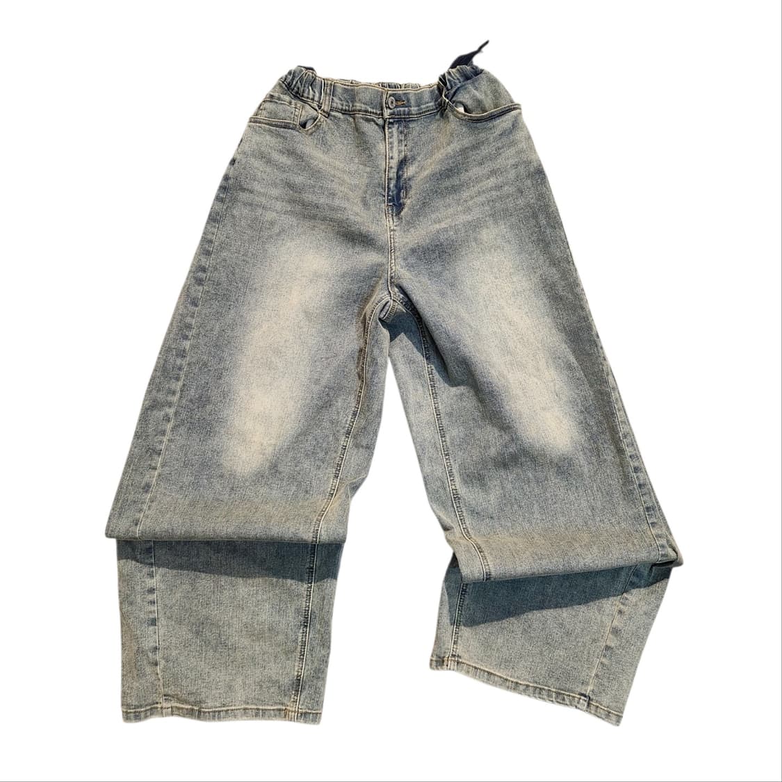 Hang Ten 연청 와이드핏 데님 팬츠 상품이미지1