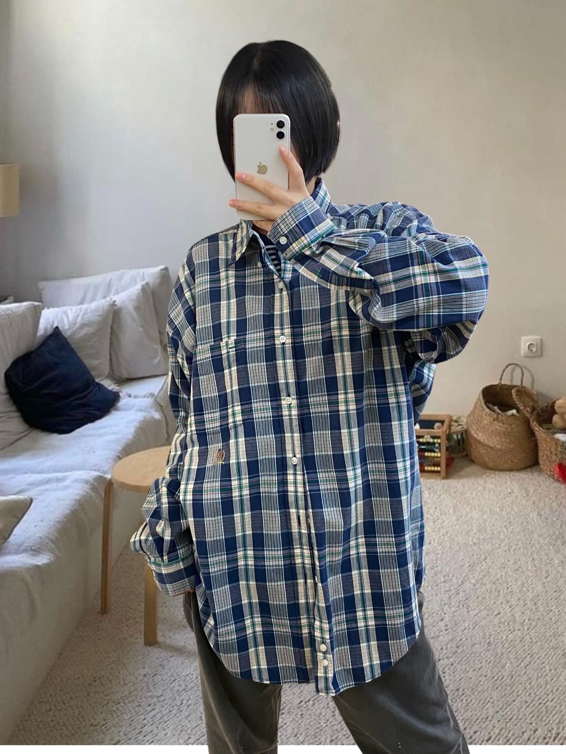 타미 체크 셔츠 (Man XL) AA0991 상품이미지1