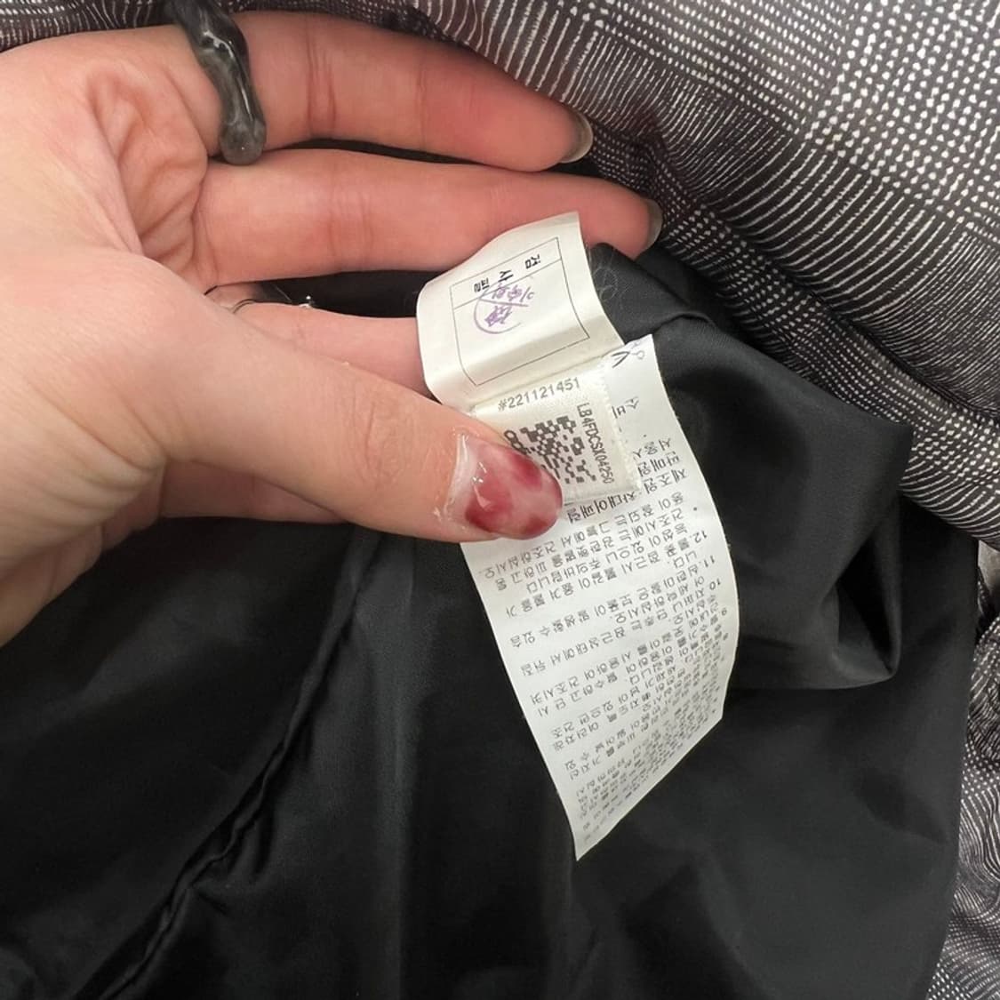 아디다스 체크 덕다운 후드 패딩 r2730 상품이미지9