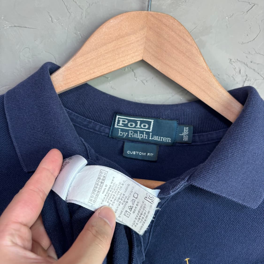 폴로 랄프로렌 빅포니 카라티 롱슬리브 네이비 상품이미지3