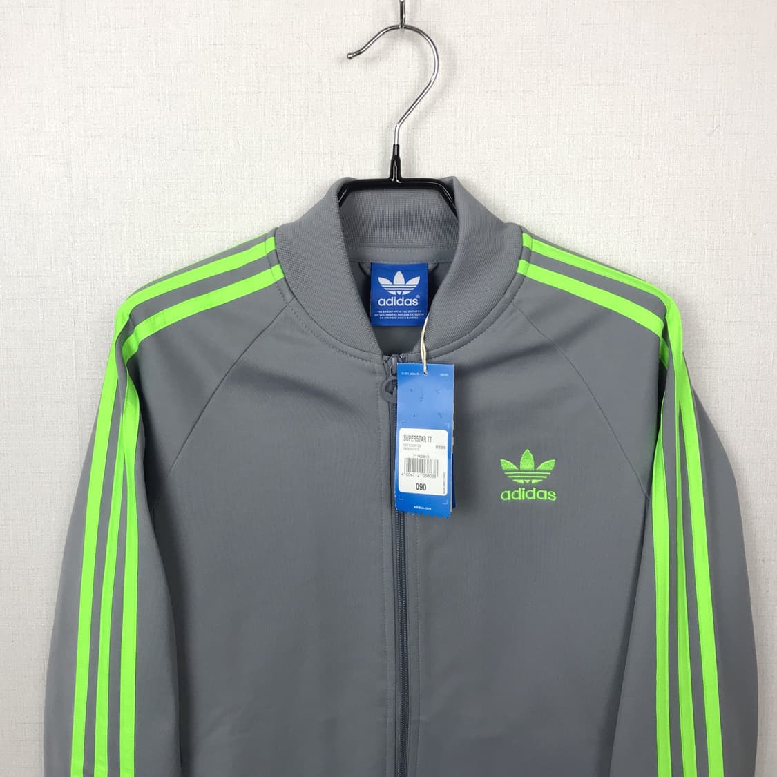 아디다스 슈퍼스타TT 트랙탑 져지 새상품 회색 90 상품이미지2