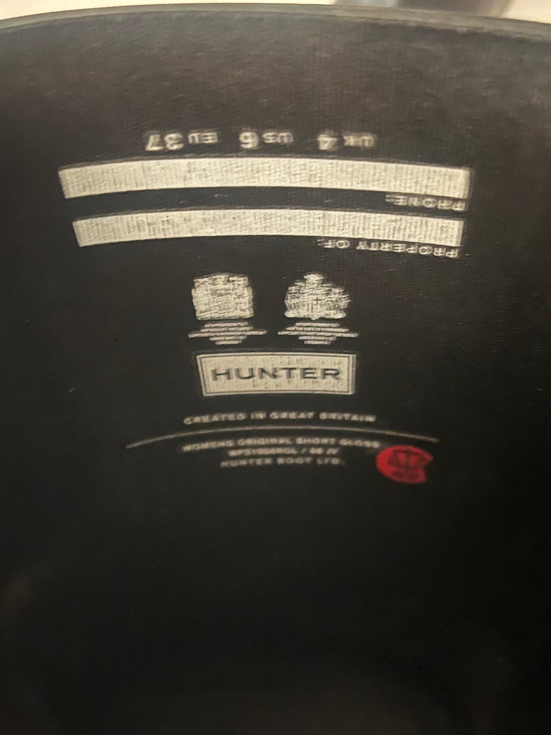 헌터 레인부츠 eu 37 상품이미지5
