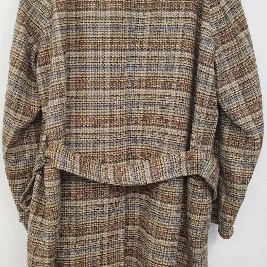 지이크 체크 모직 코트  상품이미지3