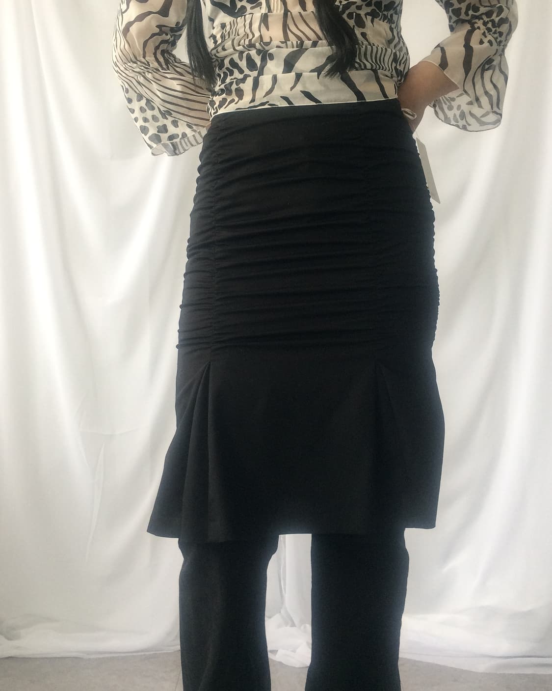 Shirring point midi skirt 상품이미지4
