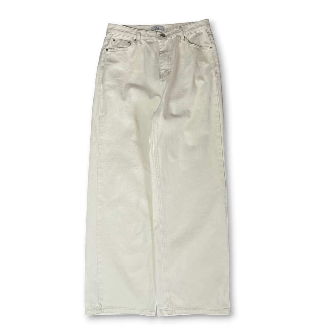 (30) 빈티지 화이트 스티치 데님 팬츠 L 상품이미지1