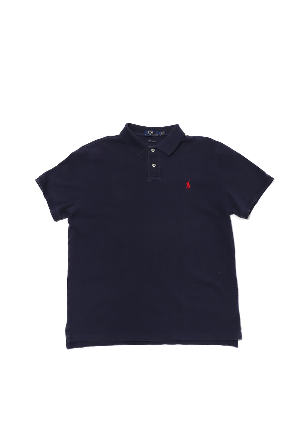 폴로 랄프 로렌 커스텀 슬림핏 다크네이비 카라티 size L 상품이미지1