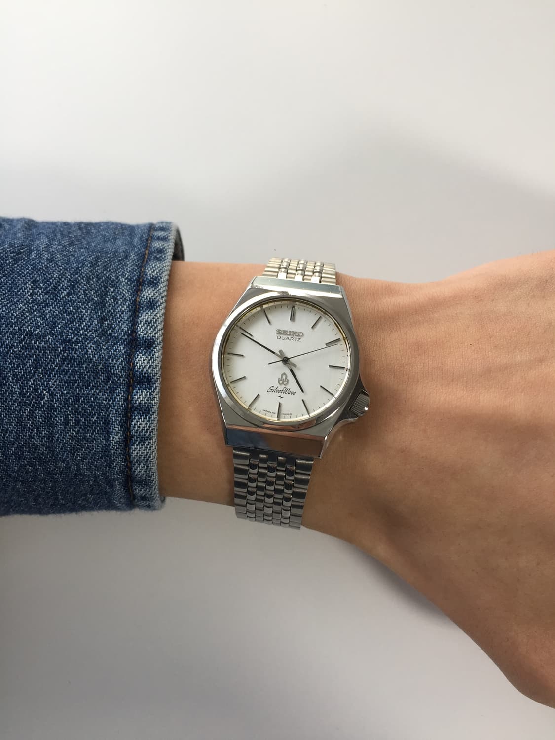 80s seiko silver wave quartz 상품이미지6