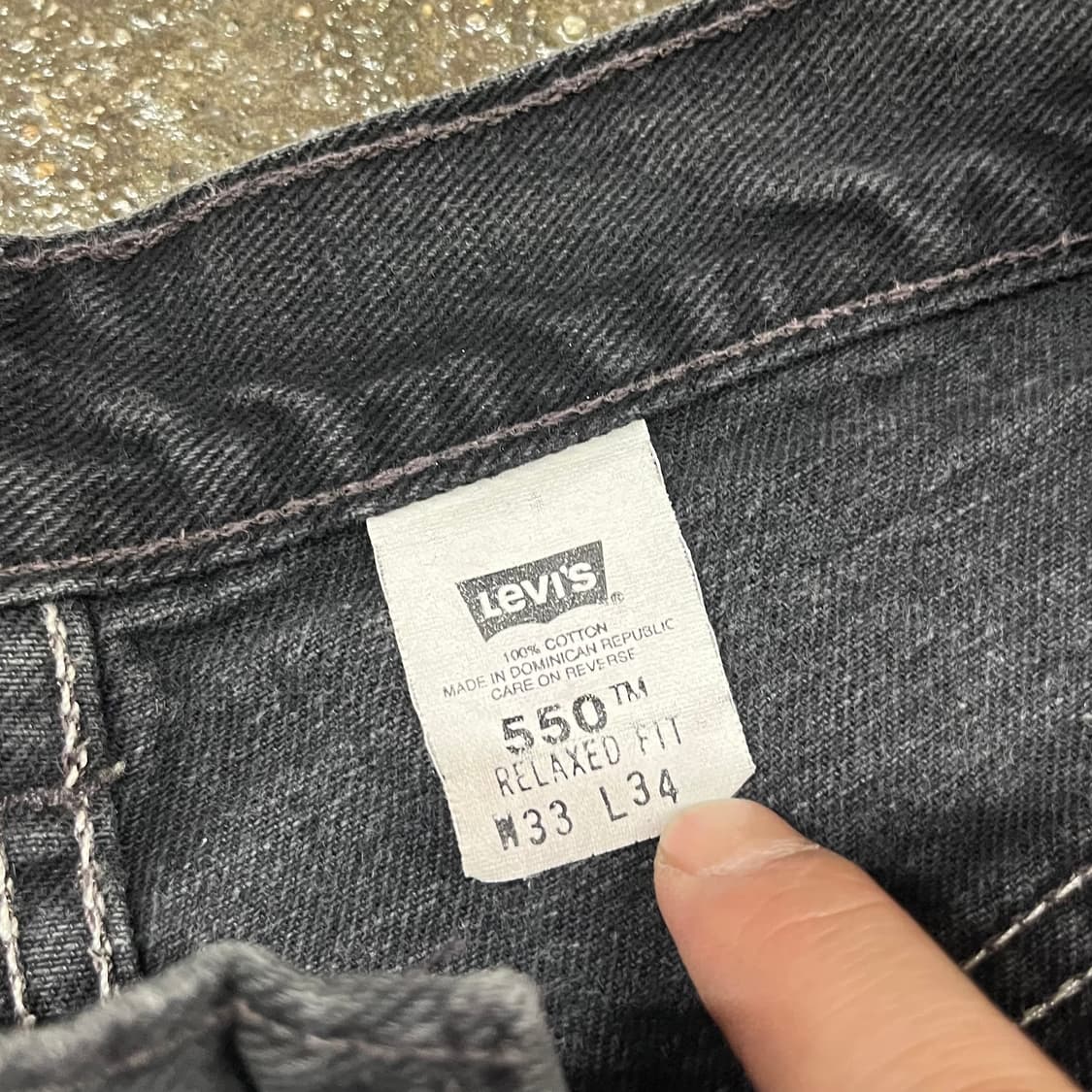 00s Levis550 블랙진 (31“) 상품이미지5