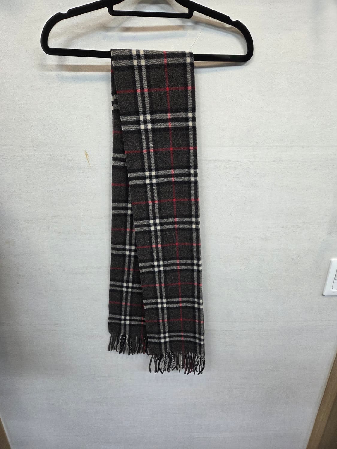 버버리 울 체크 목도리 대략 152cm 상품이미지2