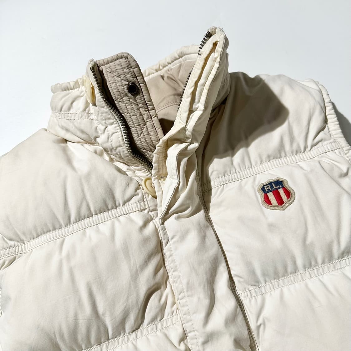 폴로 진스 컴퍼니 랄프로렌 리버시블 성조기 패치 덕다운 패딩 베스트 상품이미지8