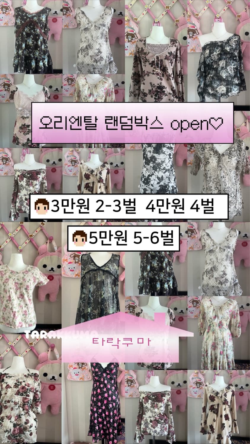 빈티지 오리엔탈 랜덤.박스 스쿱 가성비 로사체리 레스트로즈 등 상품이미지1