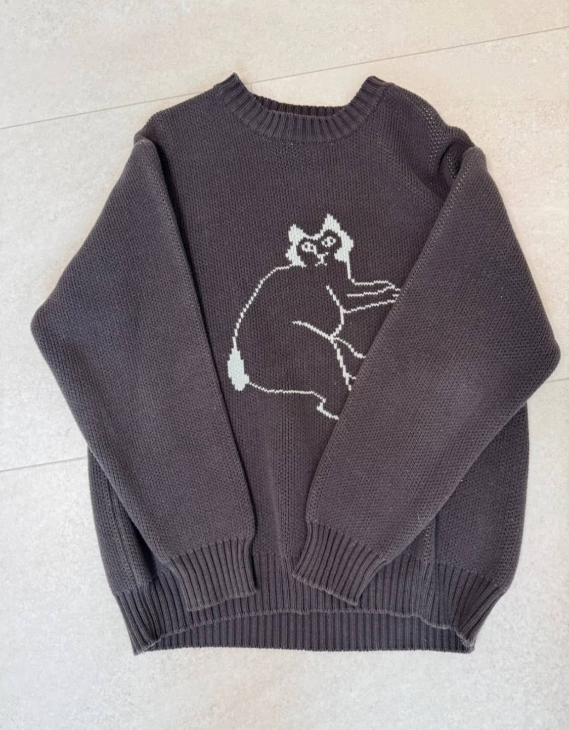 ENZOBLUES 고양이 니트 상품이미지2