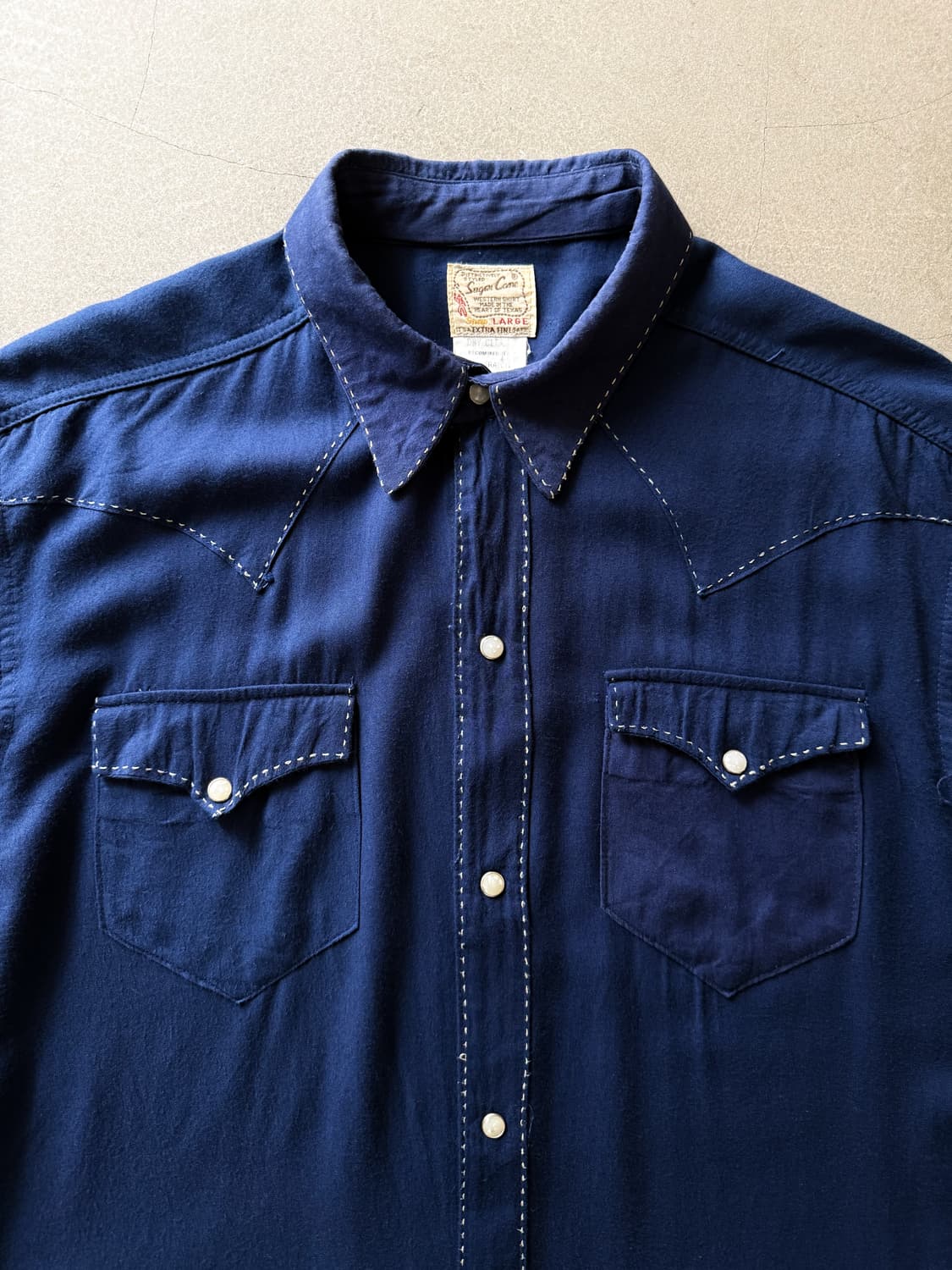 Sugar Cane Contrast Stitch Western Shirt 상품이미지5