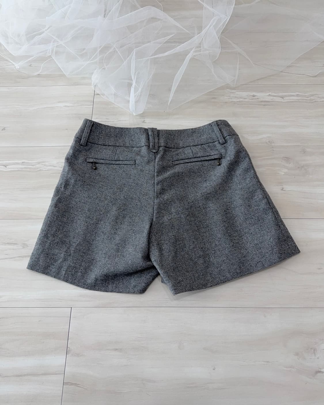 charcoal gray mini skirt-pants  상품이미지4