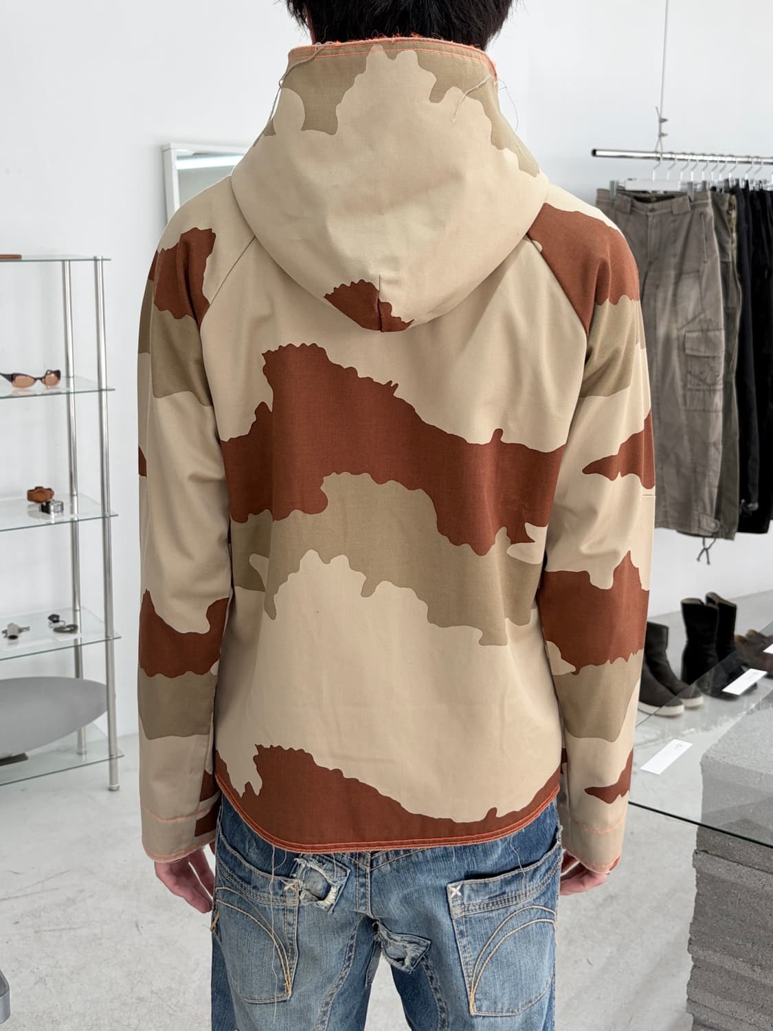 그리핀 디스트레스드 카모 후드 집업 상품이미지5