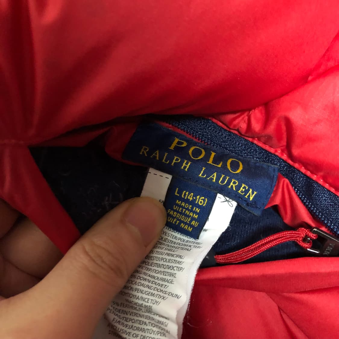 폴로 랄프로렌 패딩조끼 양면 네이비 리버시블 상품이미지4