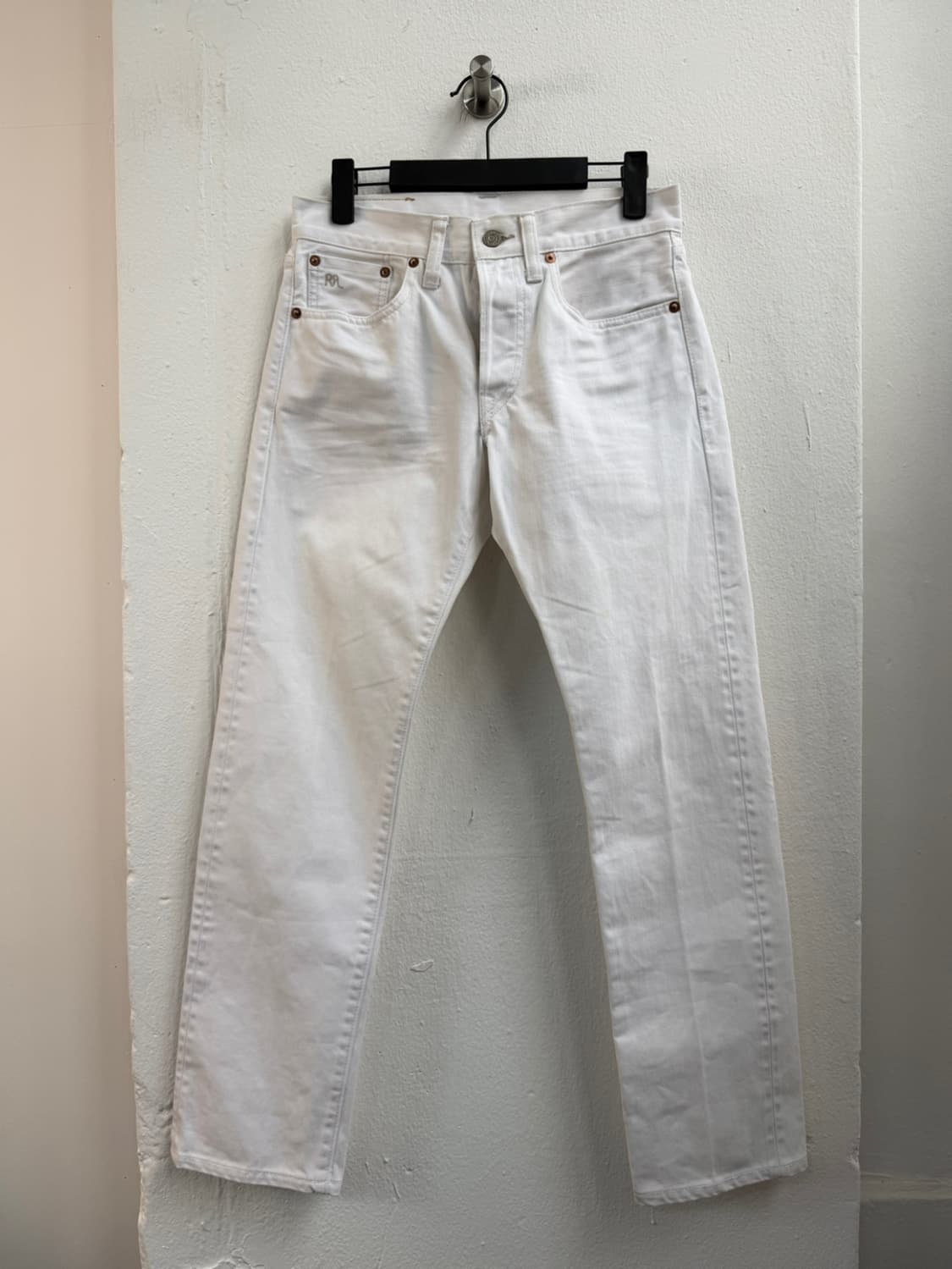 더블알엘 화이트 셀비지 데님 팬츠  상품이미지2