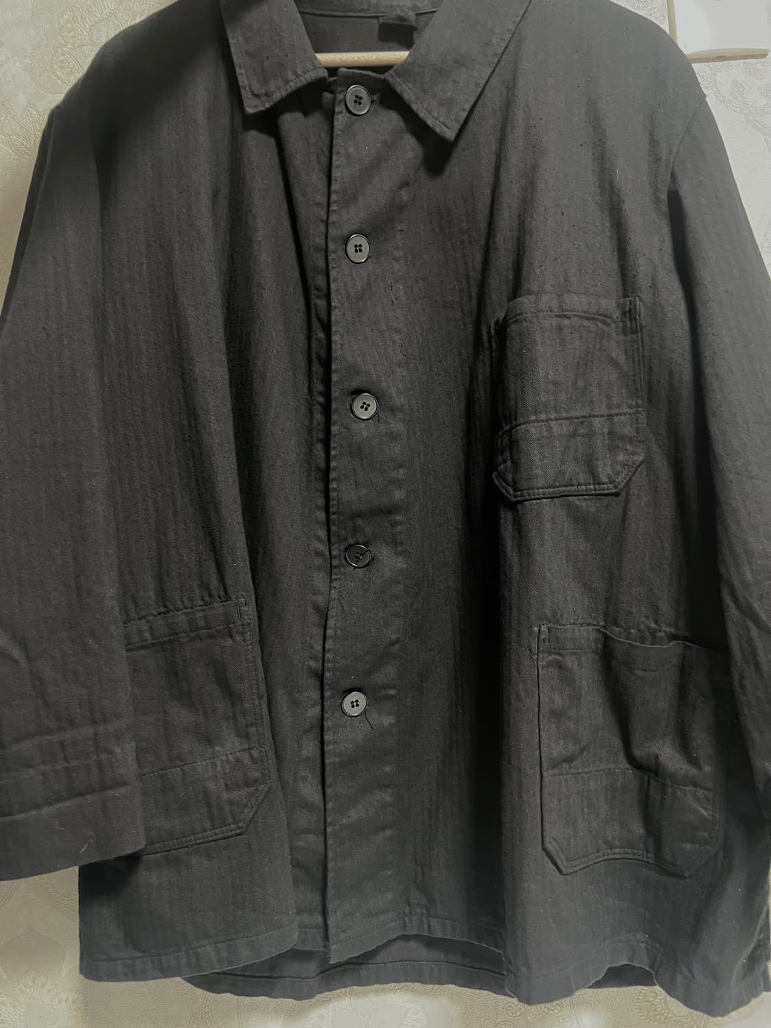 오리지널 빈티지 70s 독일 HBT 블랙워크자켓 상품이미지1