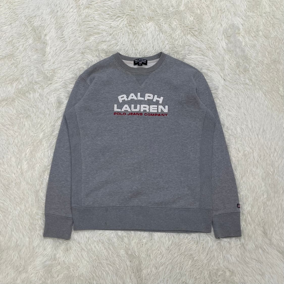 폴로 랄프로렌 아치 로고 크루넥 맨투맨 그레이 상품이미지2