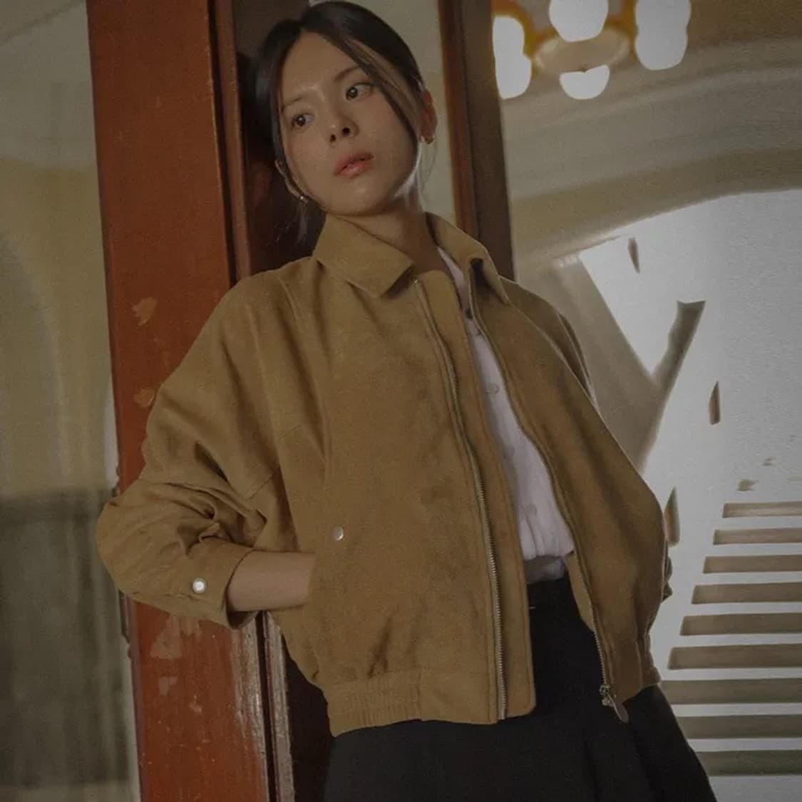 틸아이다이 소프트 터치 스웨이드 웨스턴 블루종 점퍼 상품이미지2