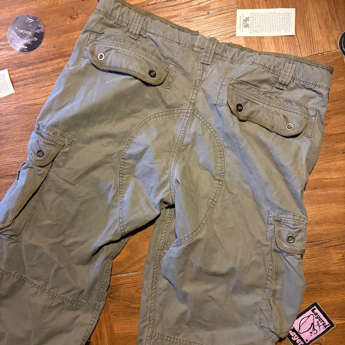 00S UNIQLO 올드 유니클로 밀리터리 디테일 코튼 카고팬츠 상품이미지7