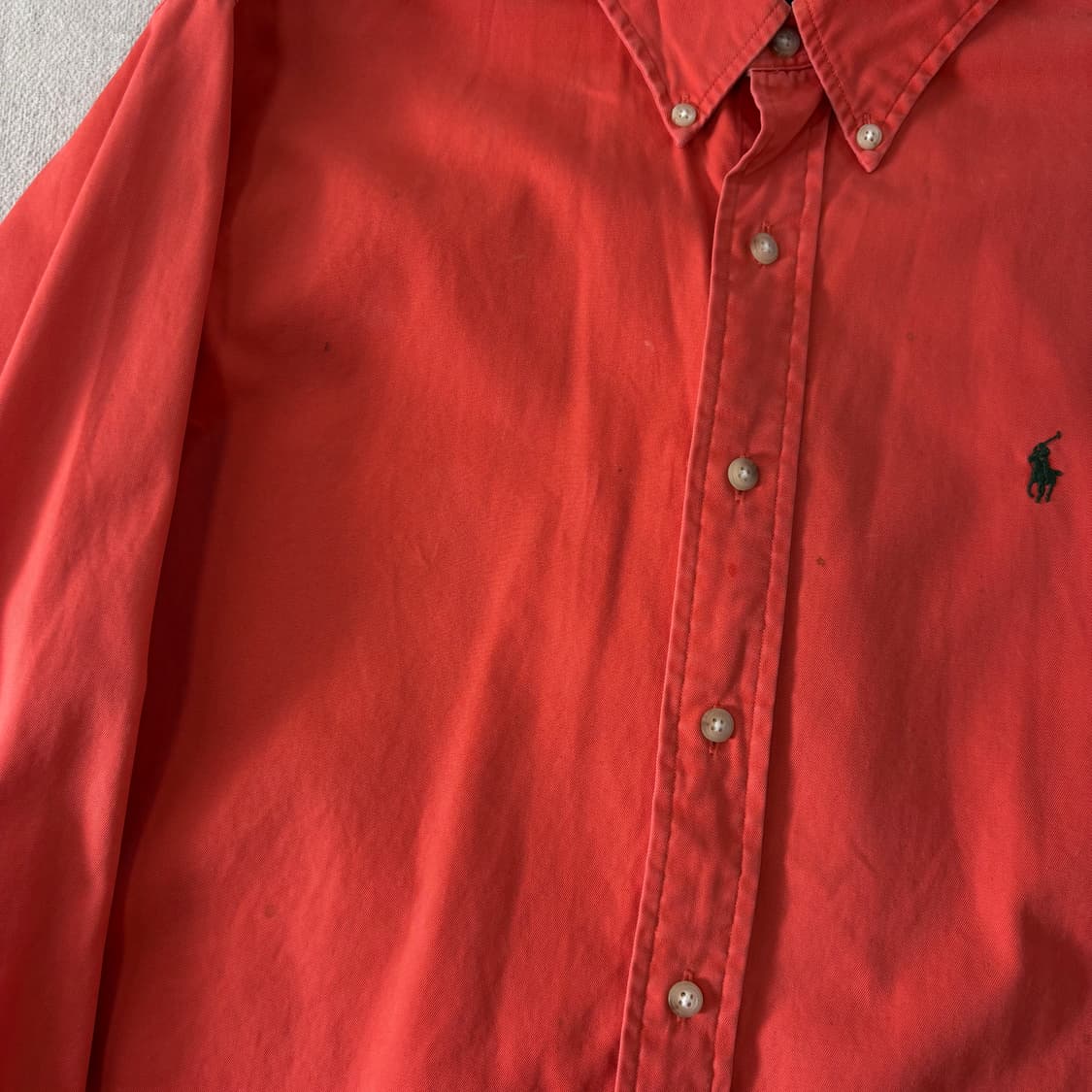 105 폴로랄프로렌 코튼 오렌지 셔츠  상품이미지3