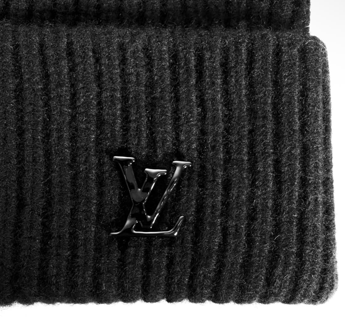 루이비통 어헤드 LV로고 캐시미어 비니 블랙 MP3246 상품이미지3