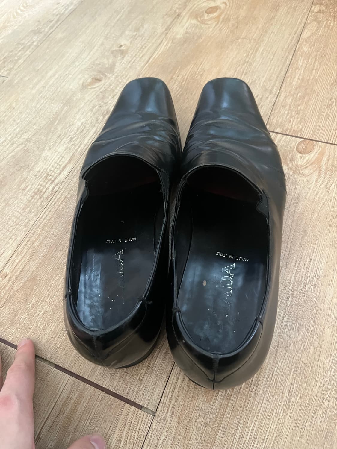 프라다 레더 로퍼 uk8.5 상품이미지5