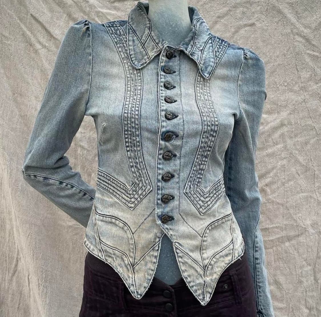 빈티지 디젤 워싱 데님 자켓  상품이미지1