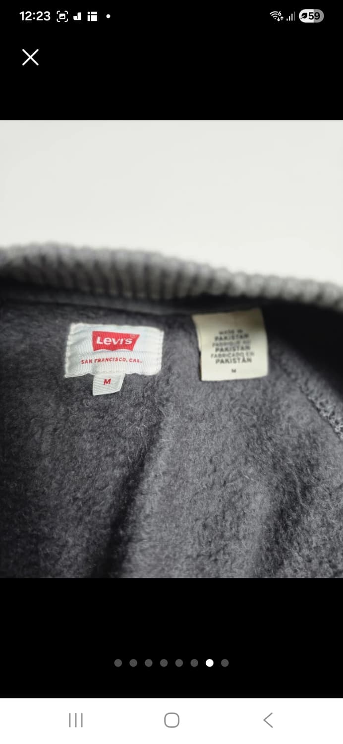 리바이스 Levi’s 그레이 집업 점퍼 (M)95~100 상품이미지7