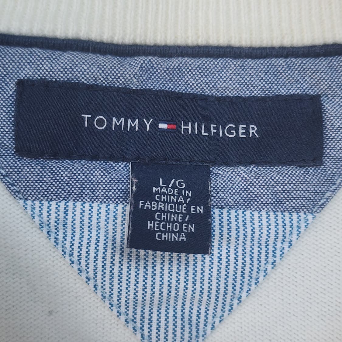 타미힐피거 아가일 니트 아이보리 상품이미지3