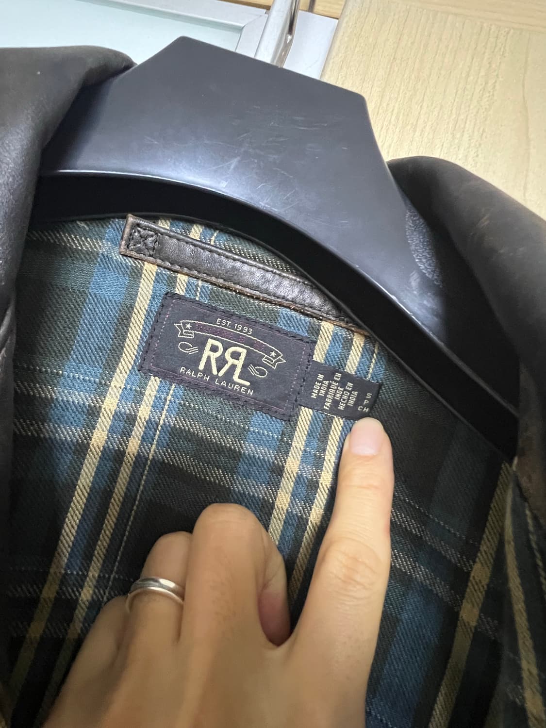 RRL 더블알엘 뉴스보이 가죽자켓 S사이즈 상품이미지7