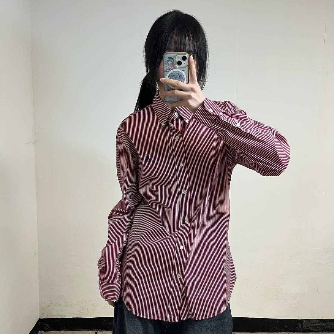 Polo Ralph Lauren red stripe shirt 상품이미지1
