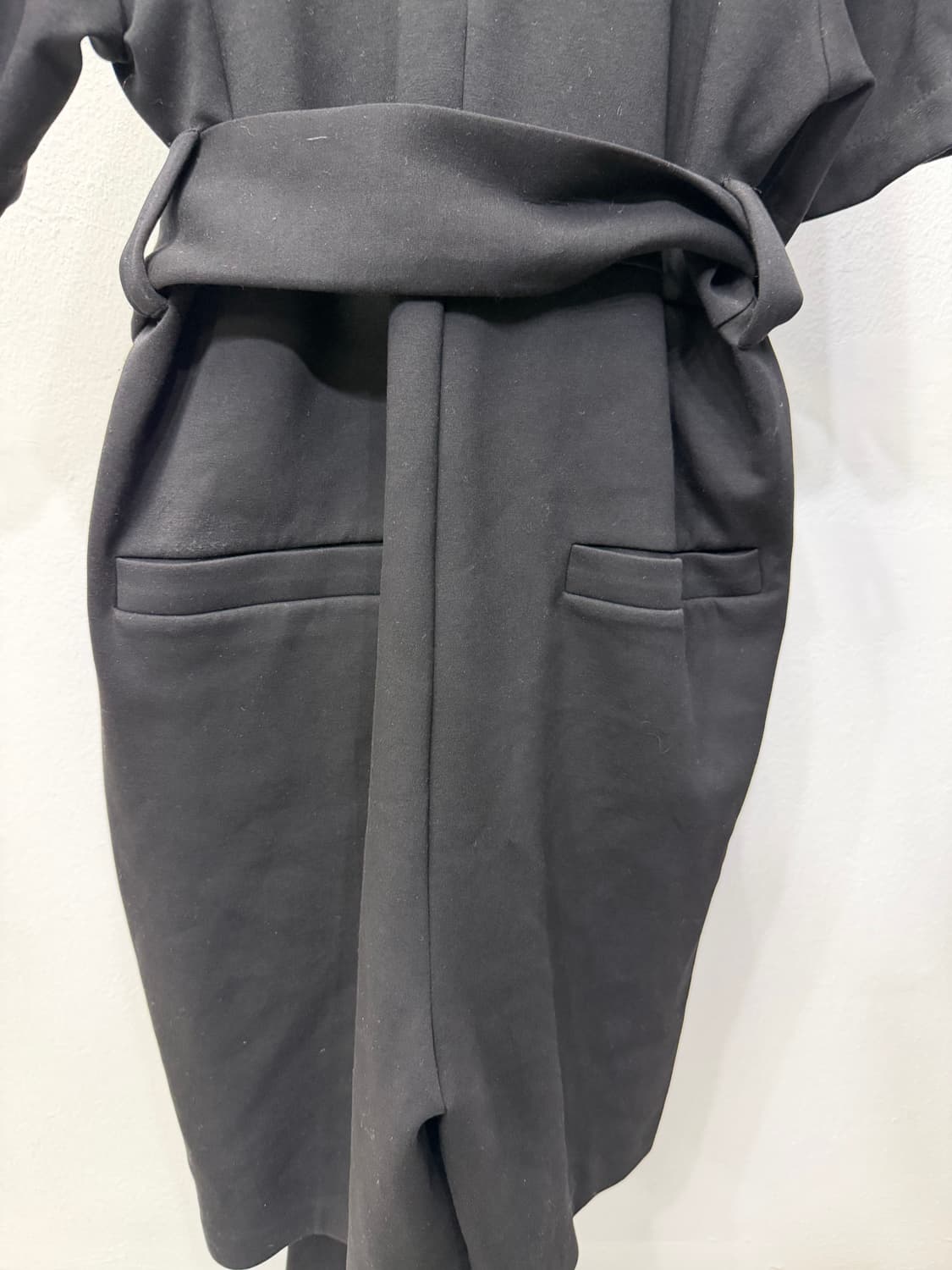 정품) COS 코스 블랙 벨트 점프수트 M 상품이미지5