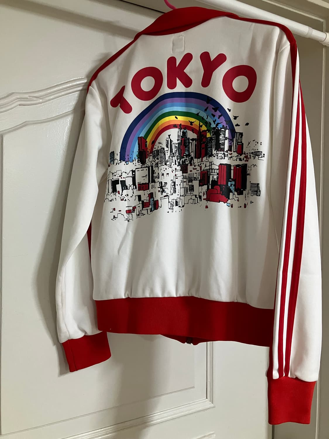 아디다스 도쿄 흰빨 져지 S 상품이미지2