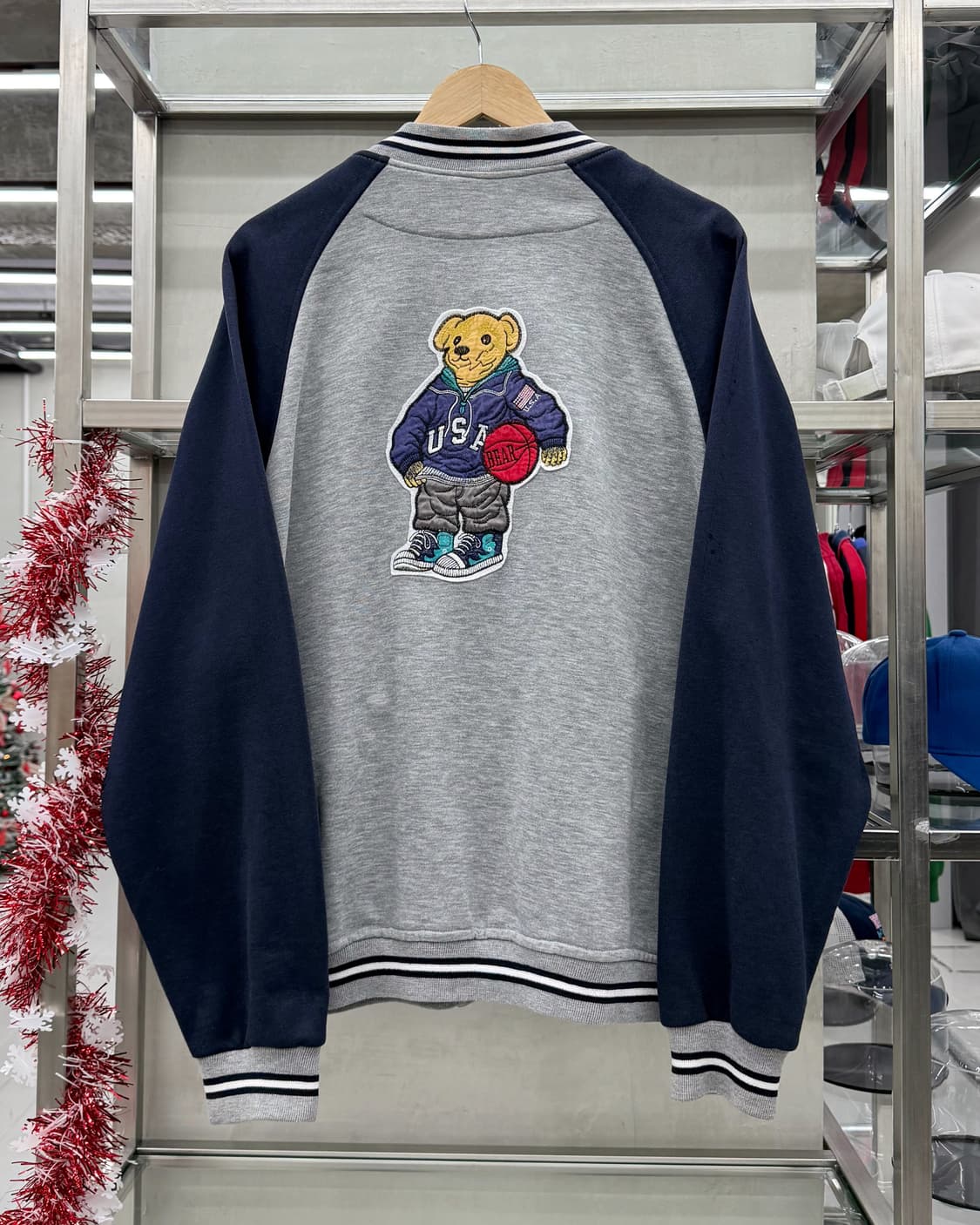 폴로 스포츠 90s 폴로베어 스웻 스타디움 자켓 상품이미지1