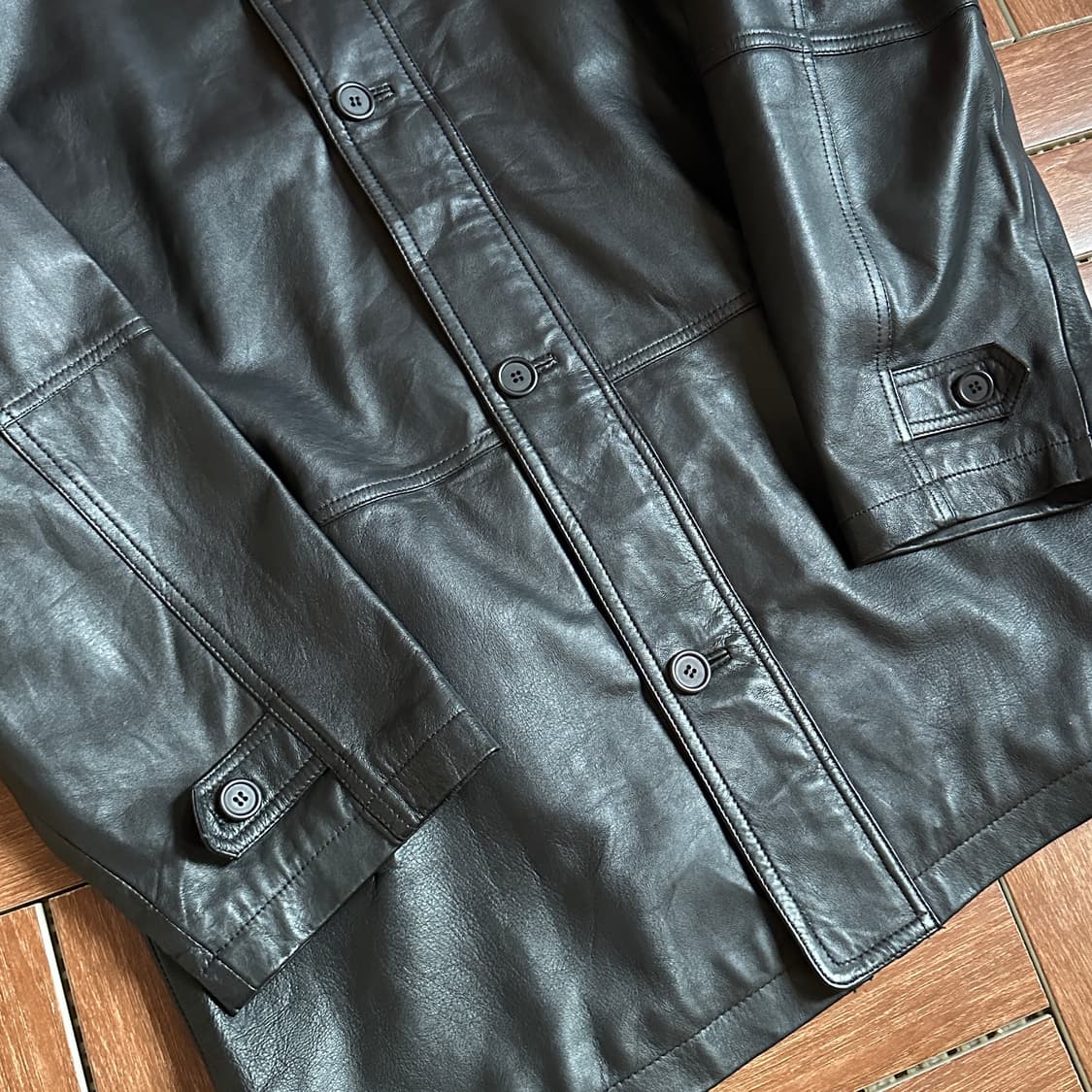 Mr. Looper sheep skin leather car coat 상품이미지4