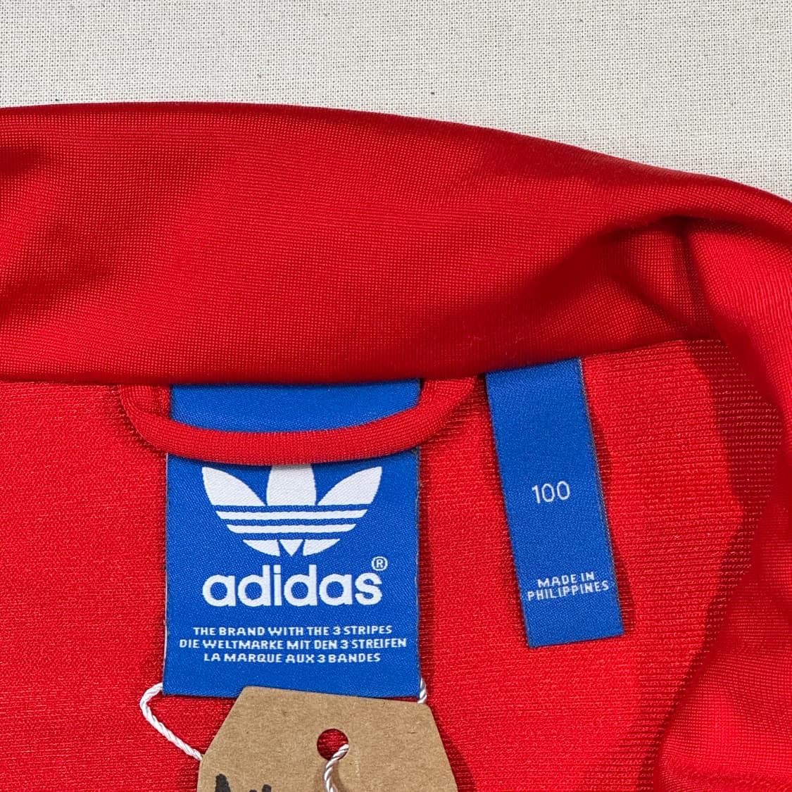 100) 아디다스 파이어버드 삼선 져지 트랙탑 집업 레드 A4 상품이미지7