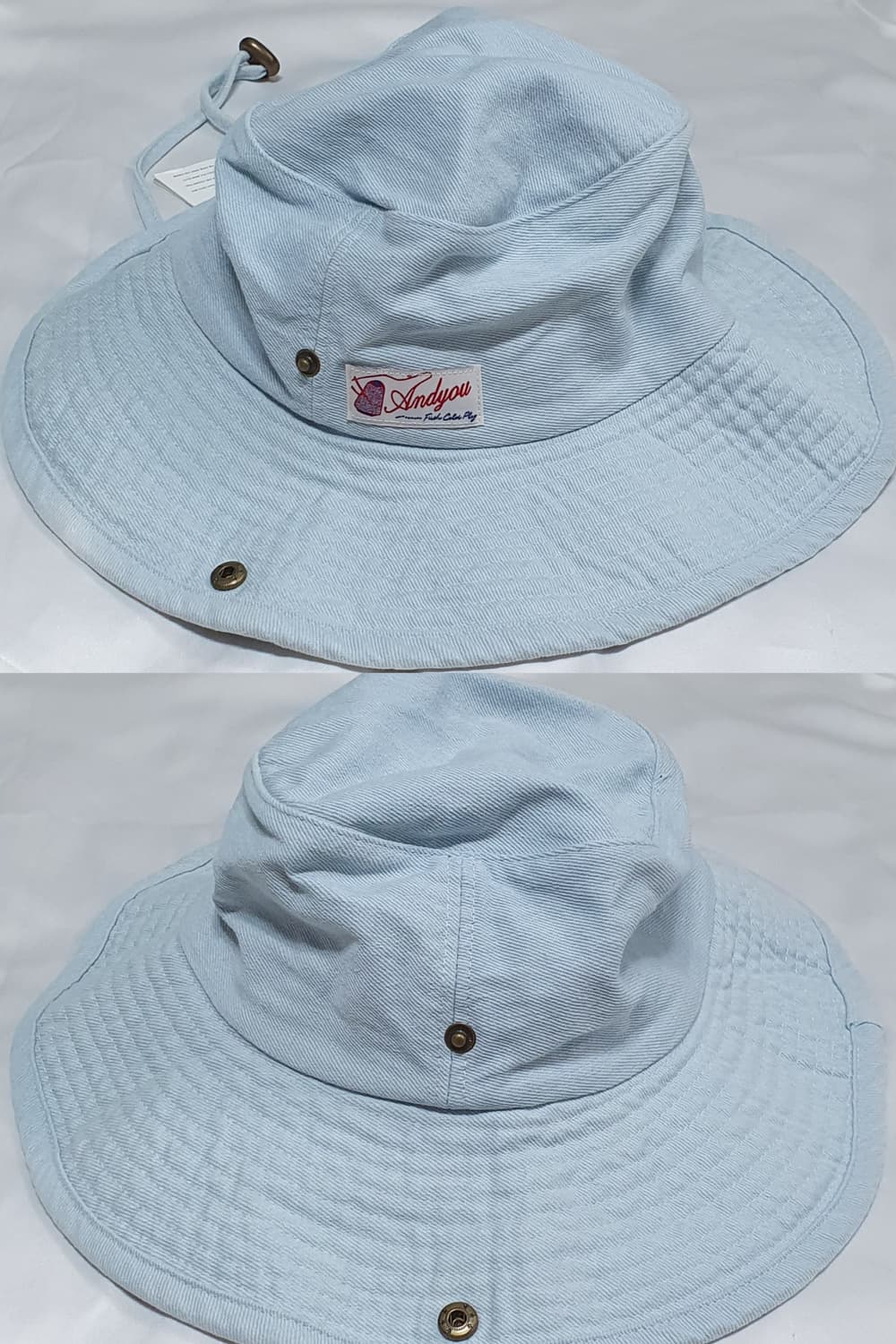 라이트블루 앤유 버킷햇 벙거지모자  상품이미지4