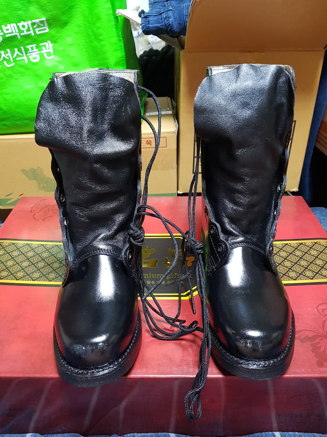 구형 봉합화 사병 전투화 군화 264W 11.0W 91년 판매 상품이미지1
