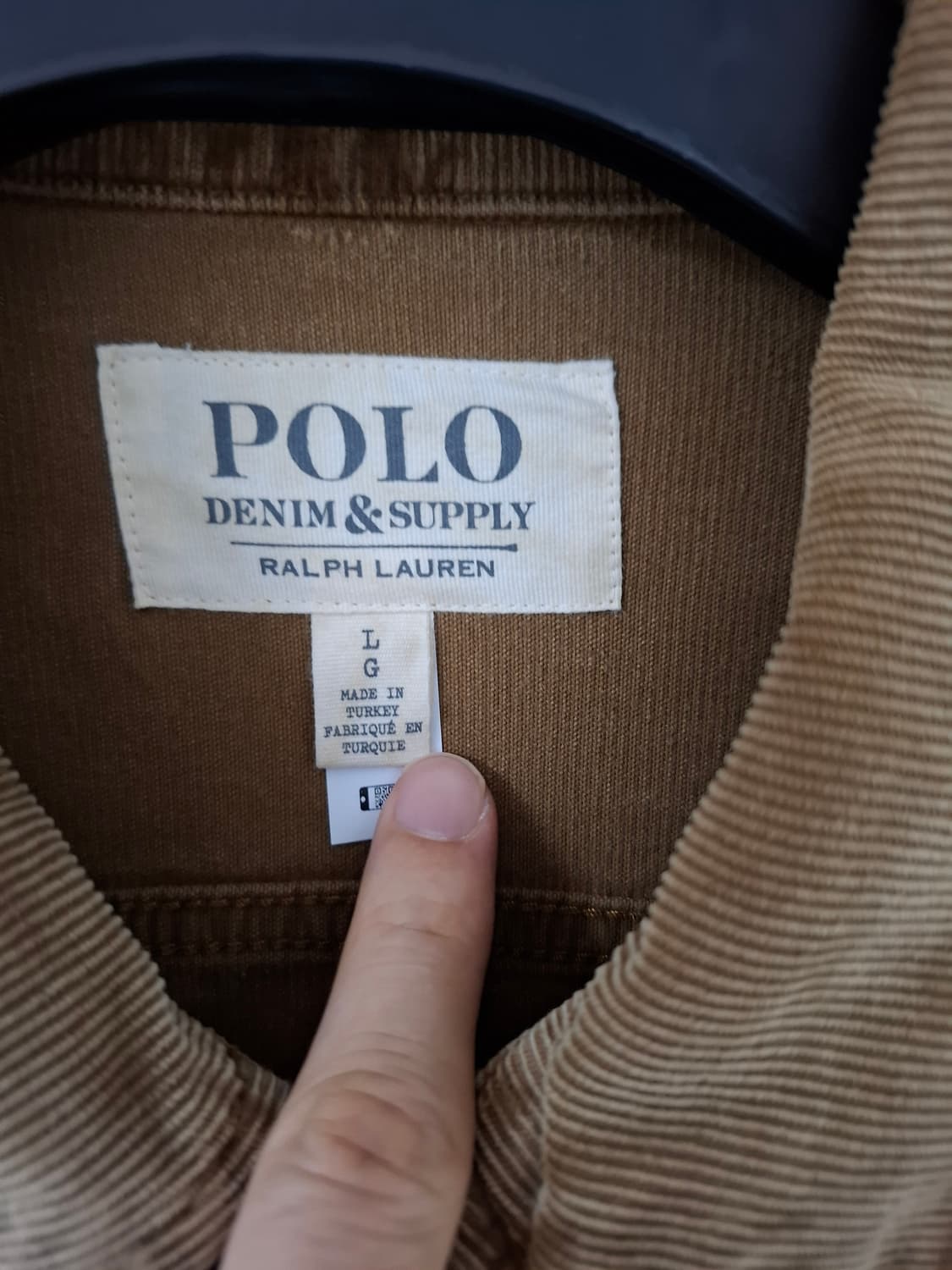 L 폴로 코듀로이 스트레치 트러커 자켓 브라운 상품이미지2