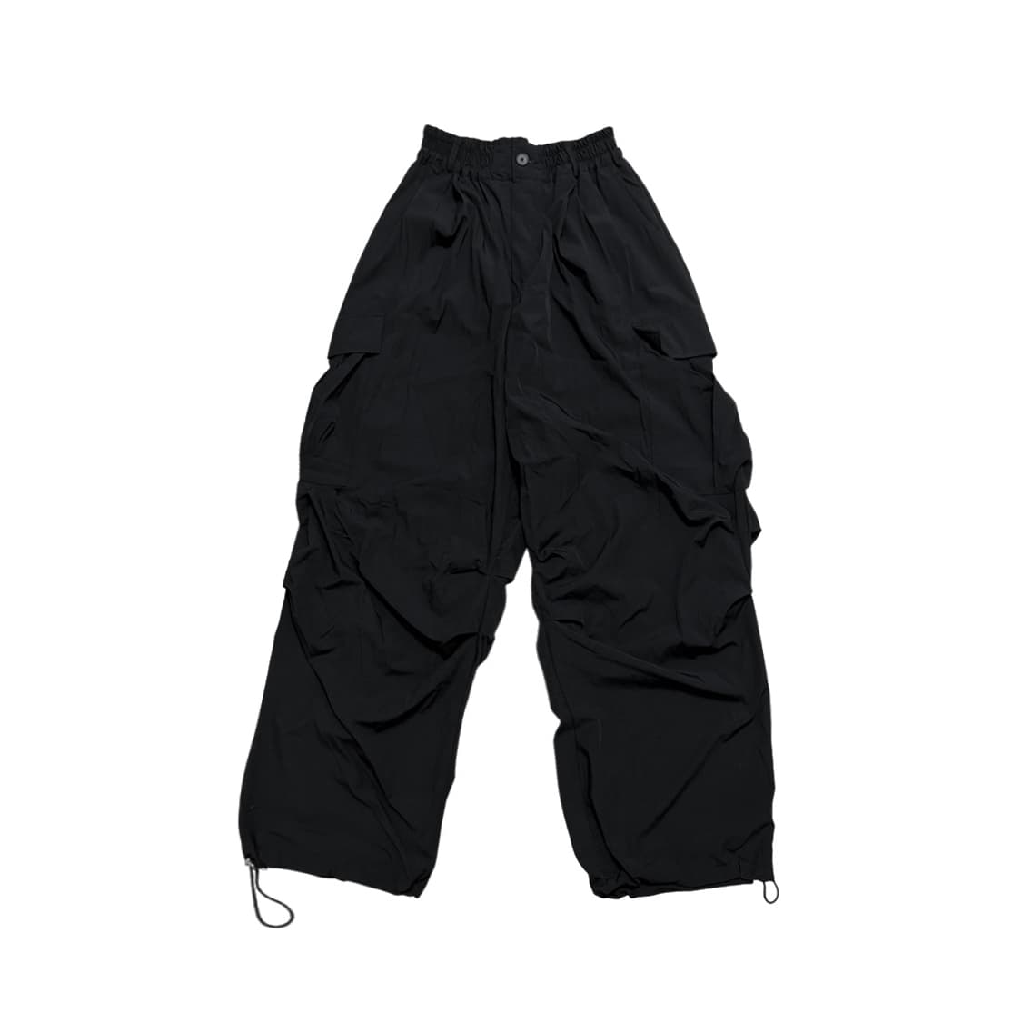 Nylon cargo banding pants_black 상품이미지1