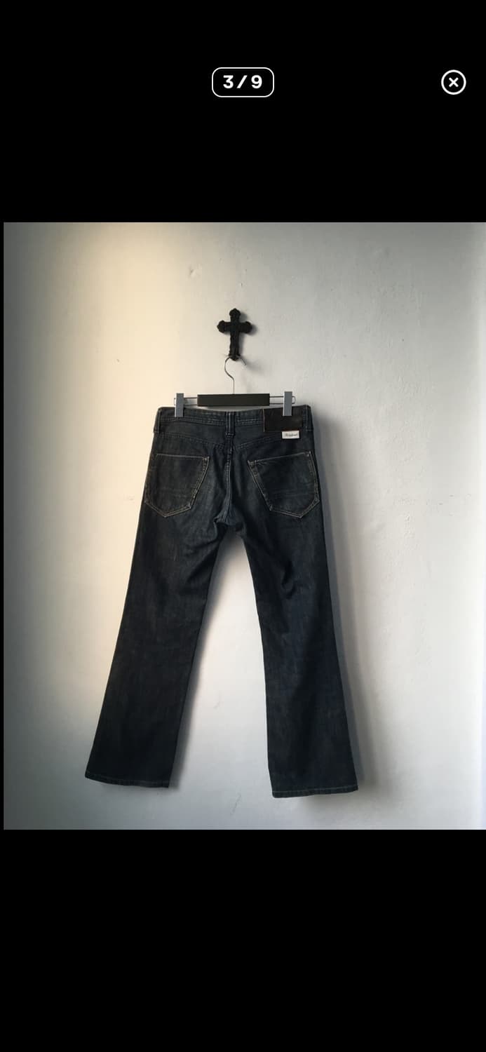 로우라이즈 흑청데님 진  상품이미지3