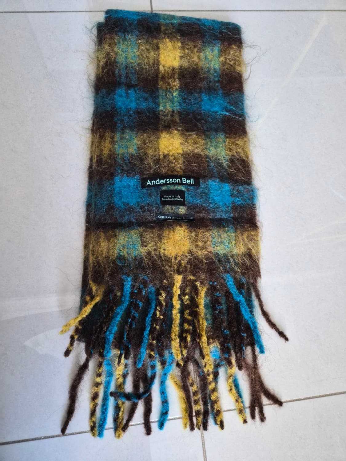 앤더슨벨 베네토 체크 머플러 상품이미지2